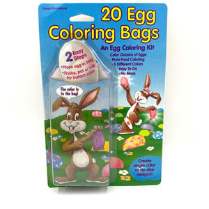 Vintage Easter Unlimited 20 Egg Coloring Bags, #1748